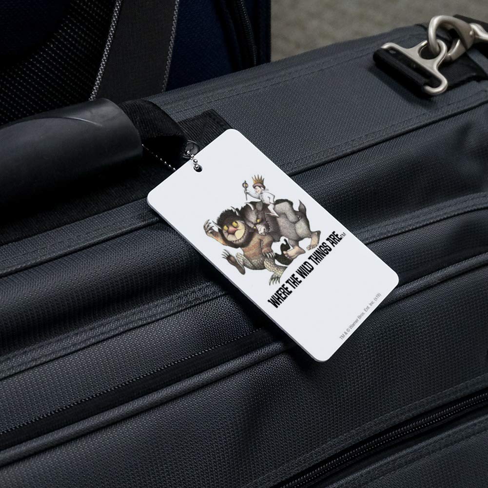 Where The Wild Things Are March Luggage Tag - Durable Suitcase ID Tag for Carry-On Bags - Perfect for Travel, Kids Backpacks & Lost Luggage Identification