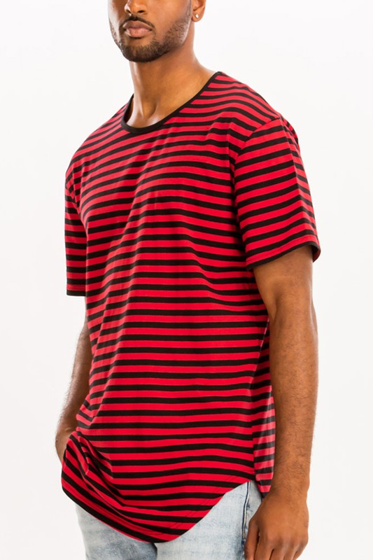 Stylish Striped Elongated T-Shirt for Women | Trendy Oversized Fit | Perfect for Casual Outfits, Layering & Everyday Wear