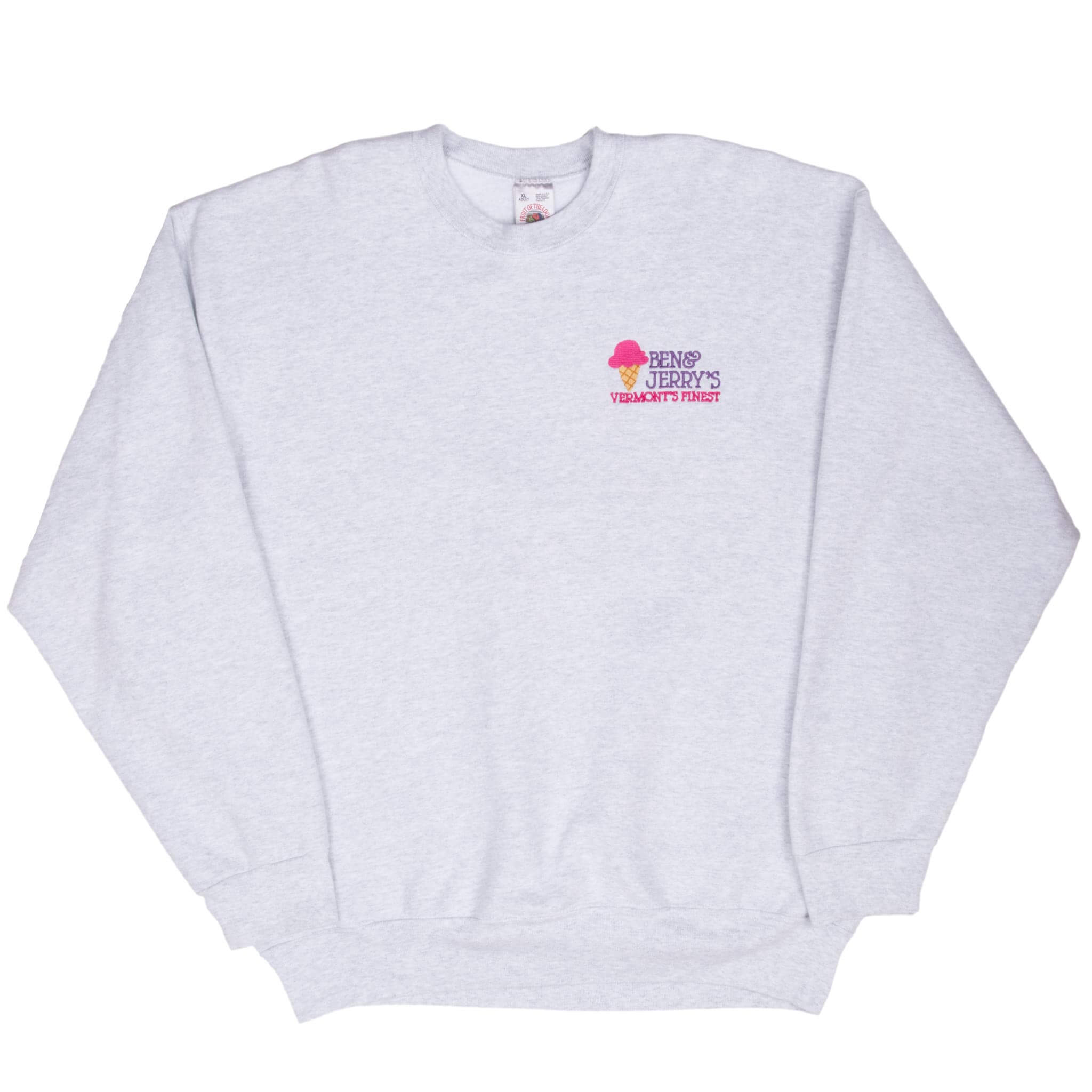 Vintage Ben & Jerry's Ice Cream Sweatshirt 1990s XL - Made in USA - Retro Unisex Pullover Hoodie for Ice Cream Lovers & 90s Fashion Enthusiasts