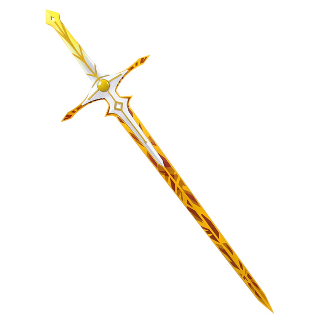 Genshin Impact Cosplay Sword - 120cm Detachable Traveler Aether Lumine Weapon Prop for Halloween, Anime Conventions & Cosplay Events (HXJ48ZD1419LE) - Perfect for Genshin Impact Fans, Cosplayers & Collectors