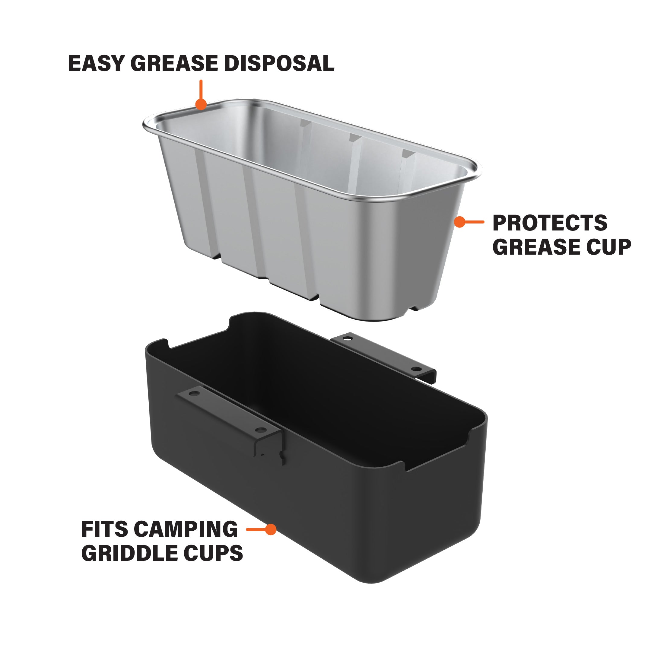 10 Pack Disposable Grease Cup Liners for Camping Stoves - Perfect for Outdoor Cooking, Grilling & Backpacking Trips