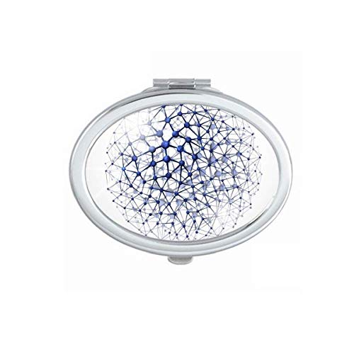 DIYthinker Portable Folding Double-Sided Mirror with Atomic Structure Design - Perfect for Makeup, Travel, and Home Use