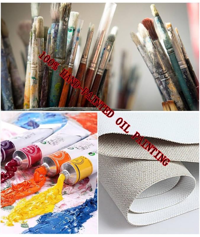Hand-Painted Modern Abstract Oil Painting - Textured Line & Geometric Wall Art for Living Room, Porch & Entrance Decor | Perfect for Home & Office Interior Design