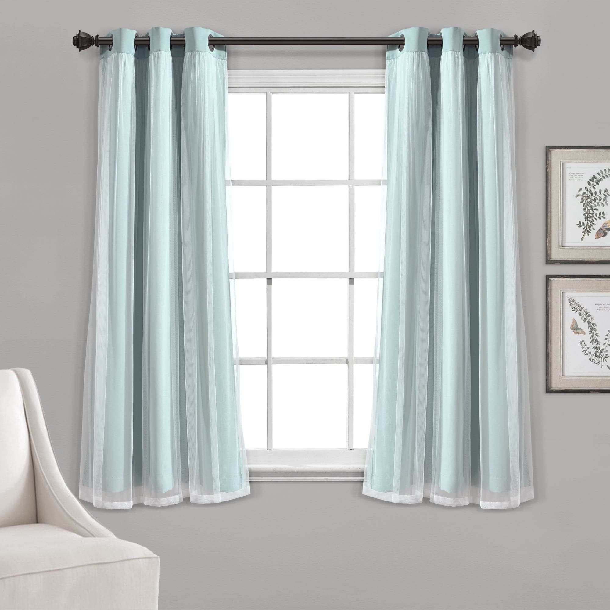 Blackout Curtains with Grommet Top & Insulated Lining - Thermal Sheer Window Panels for Bedroom, Living Room & Home Office - Energy Efficient & Noise Reducing