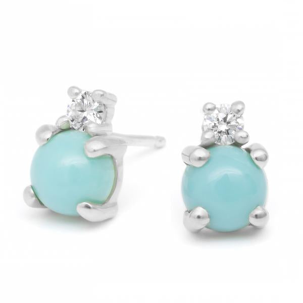 Diamond Duo Earrings for Women - Elegant 14K Gold Stud Earrings with Sparkling Stones | Perfect for Weddings, Parties & Everyday Wear