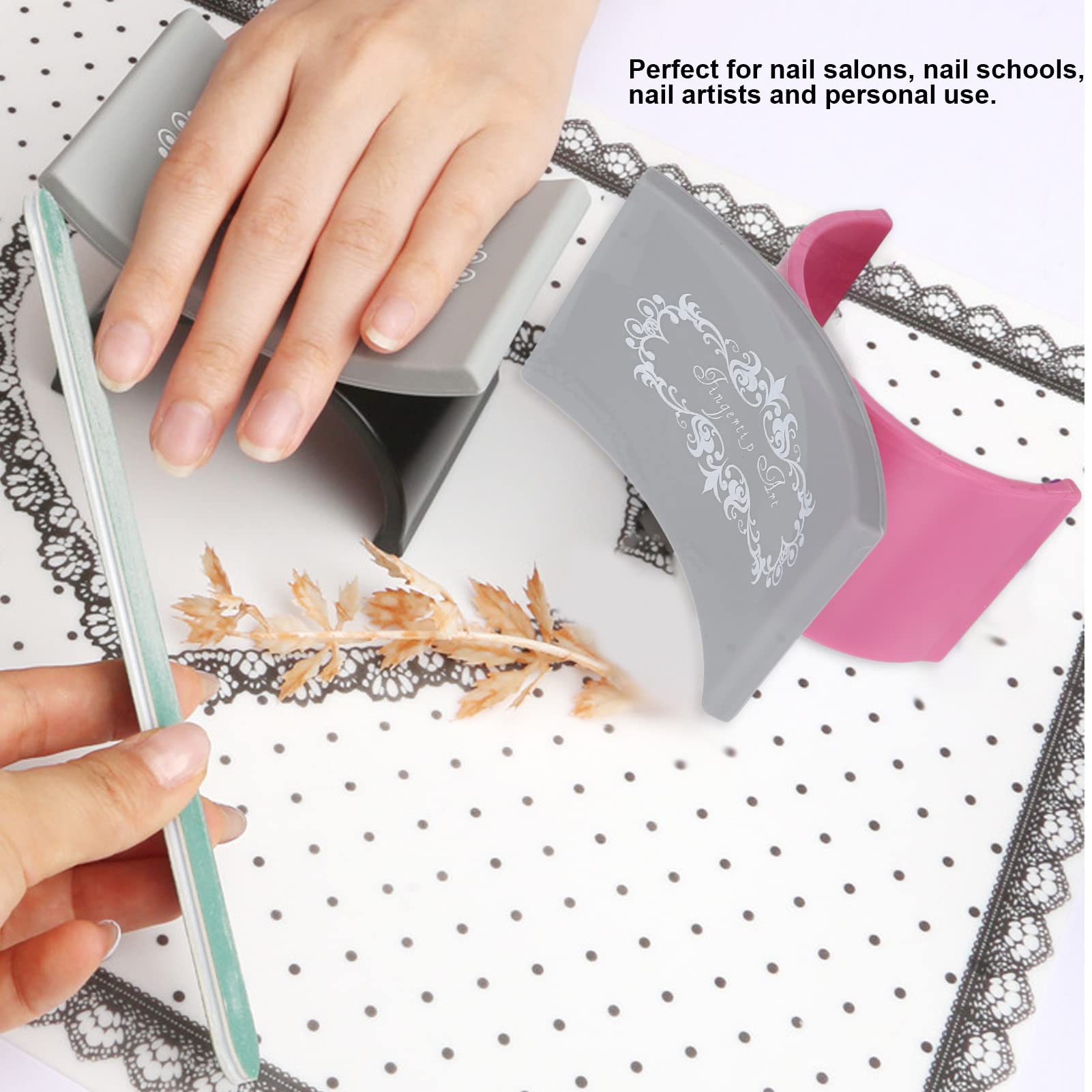 Premium U-Shaped Silicone Nail Arm Rest Cushion - Soft Hand Pillow Holder for Manicures & Nail Art - Perfect for Salon, Home Spa & Professional Nail Technicians