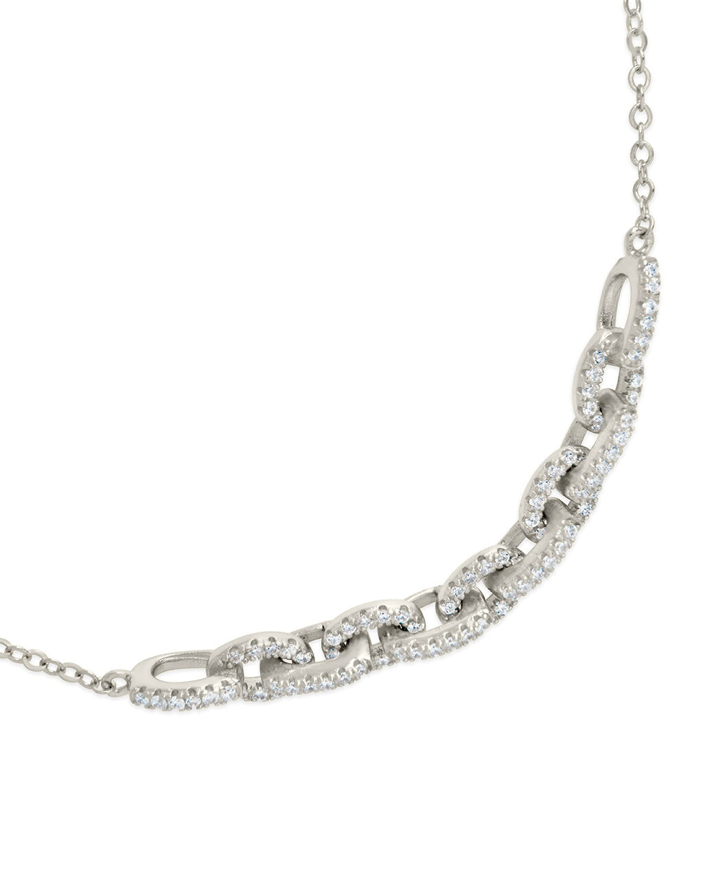 Harley CZ Interlocking Chain Bracelet for Women - Stainless Steel Adjustable Link Bracelet Jewelry Gift for Her - Perfect for Casual Wear, Parties & Special Occasions