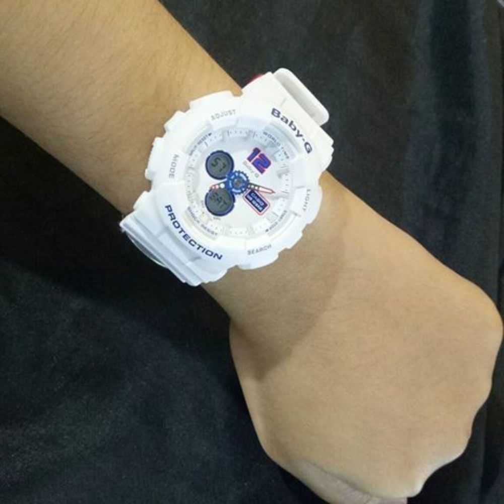 CASIO BABY-G BA-120TR-7BDR Digital Sport Watch for Women - Shock Resistant, Water Resistant, LED Light - Perfect for Running, Swimming & Outdoor Activities
