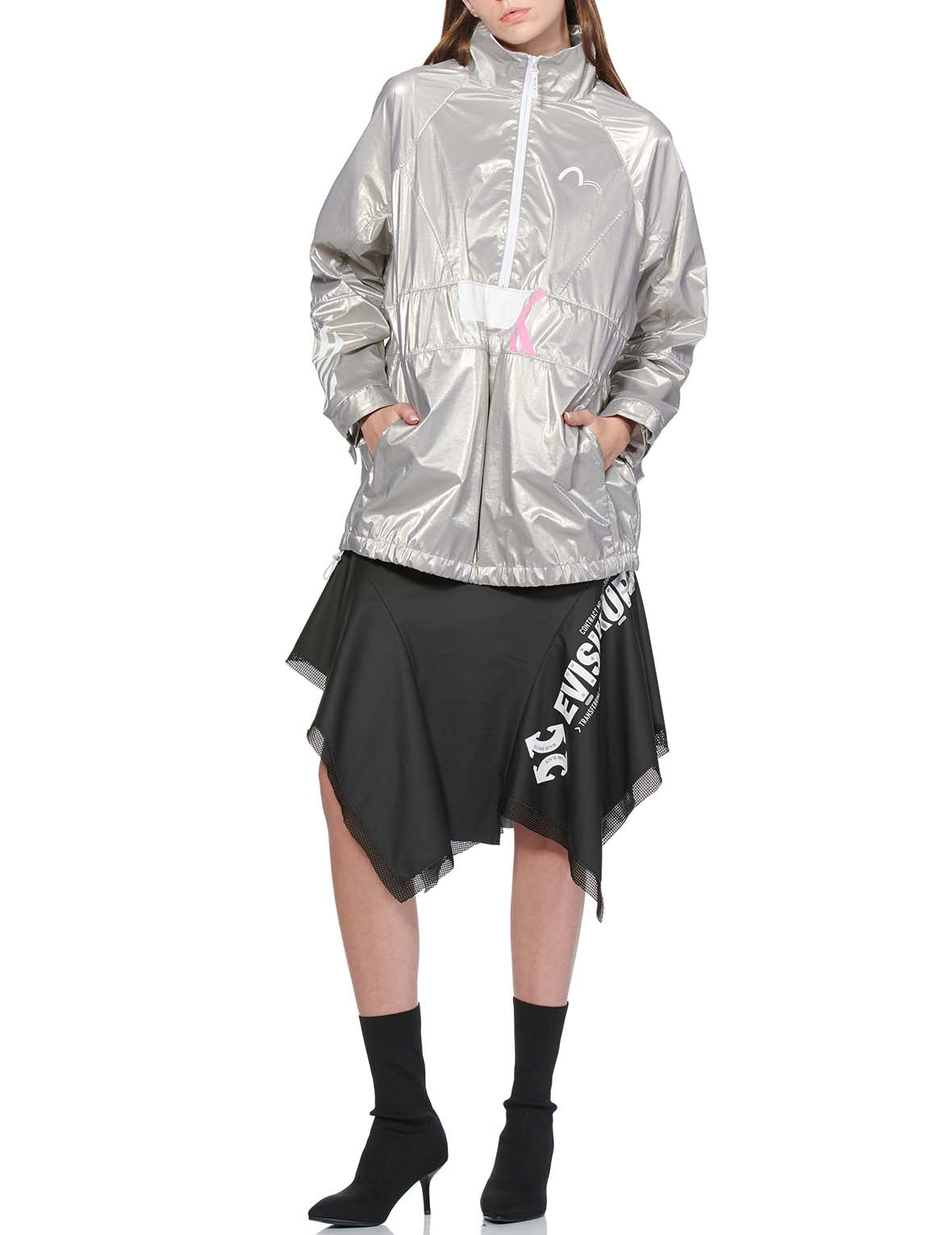 Multi-Print Reflective Windbreaker Jacket for Men & Women - Lightweight Water-Resistant Pullover for Running, Cycling & Outdoor Activities