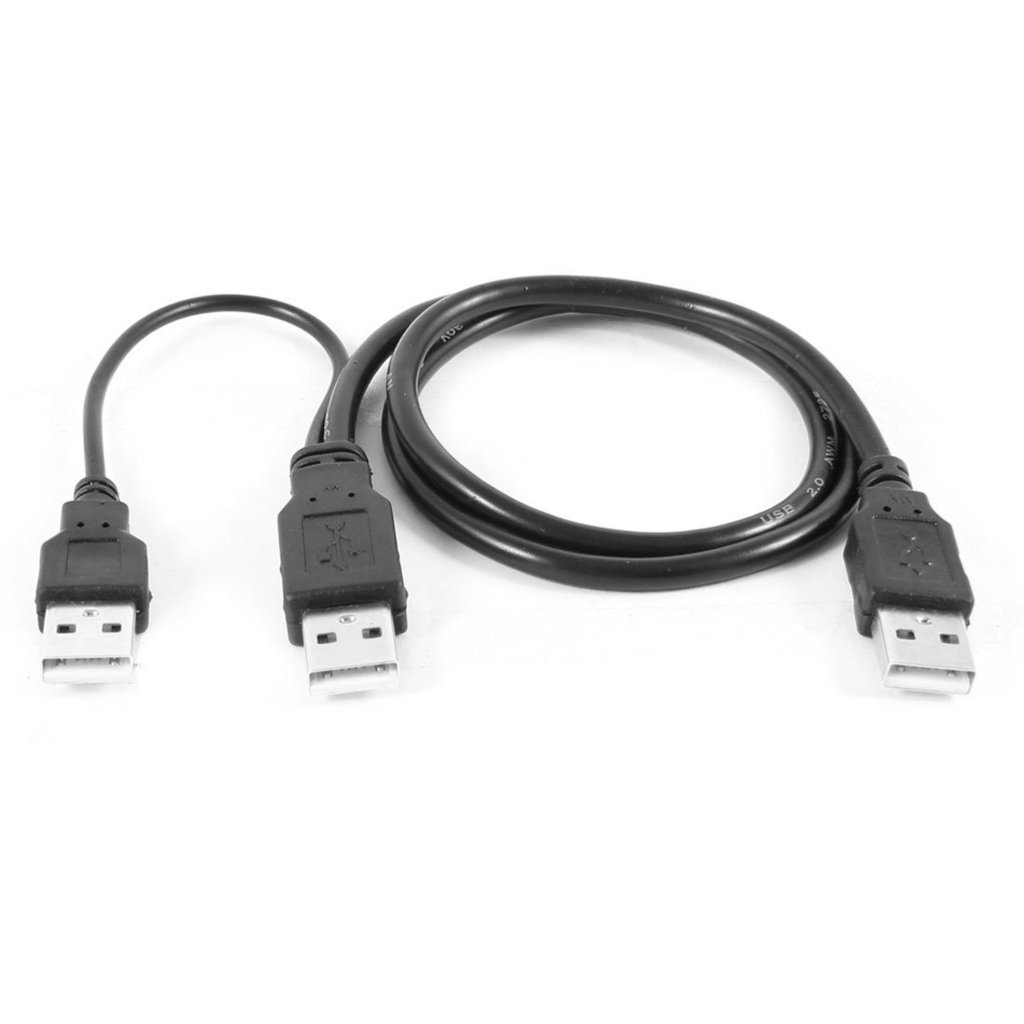 Technotech USB 2.0 Type A Male to Dual Type A Male Splitter Cable - High Speed Data Transfer Y Cable for PC, Laptop, Printer - Connect Multiple Devices Simultaneously for Home & Office Use