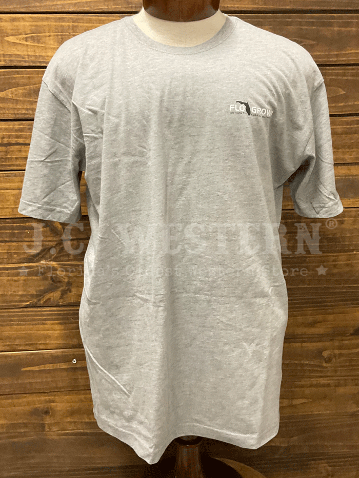 FloGrown FGM 1788 Men's Shooting Target Graphic T-Shirt - Silver Grey - Comfortable Casual Tee for Range Training, Outdoor Activities & Streetwear Fashion