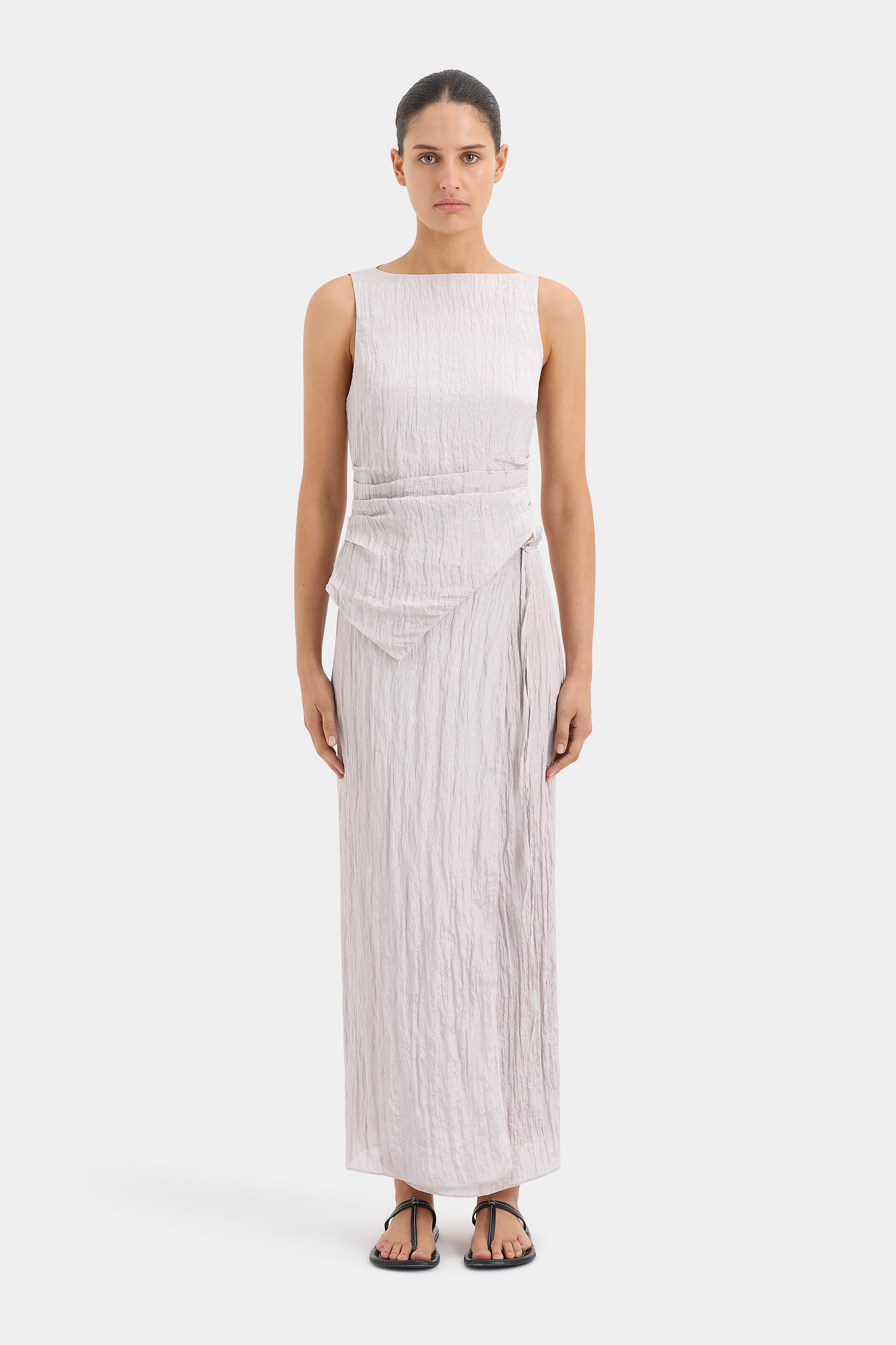 Ligera Wrap Midi Skirt for Women - Flowy High Waist A-Line Skirt with Side Slit | Perfect for Office, Date Night & Summer Outfits