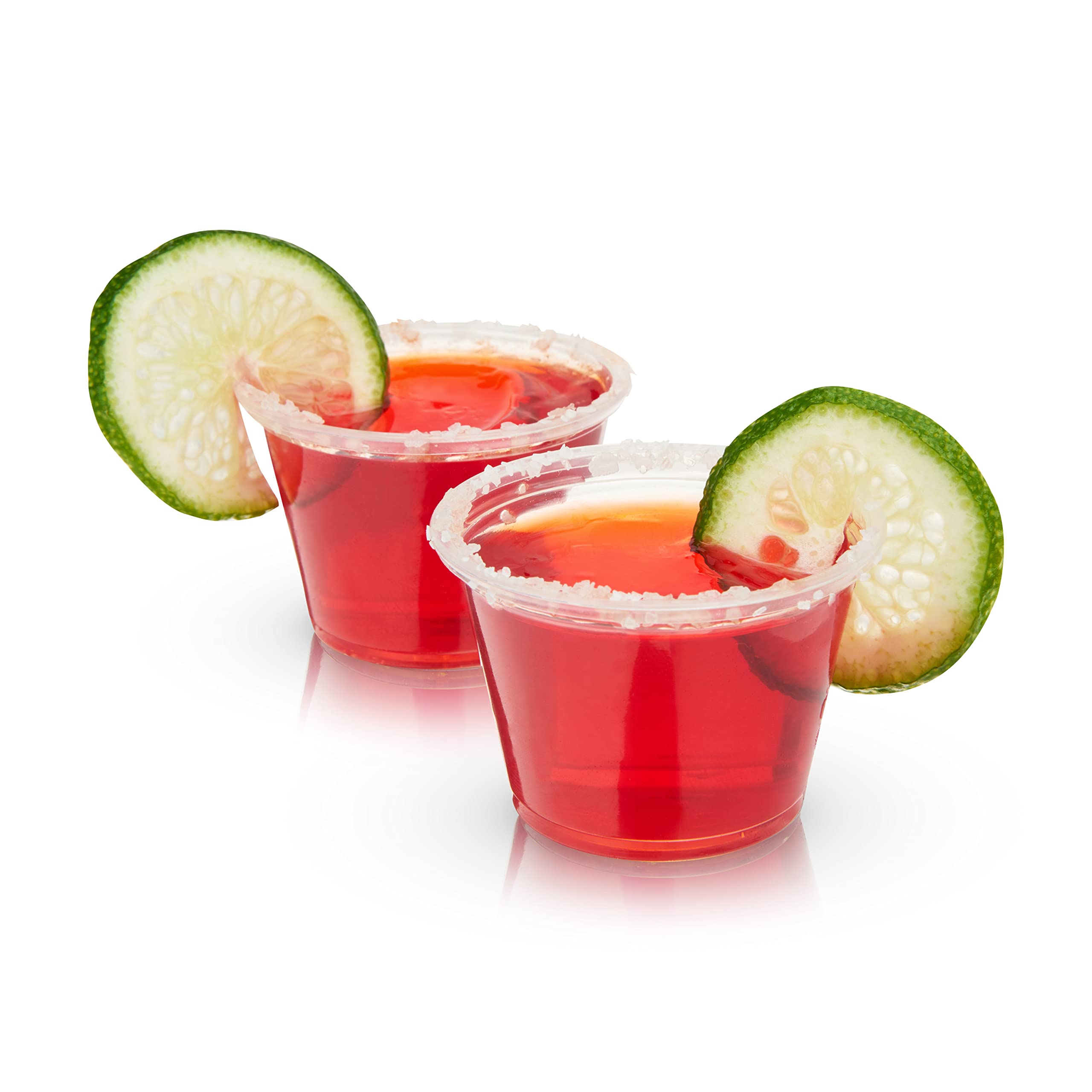 True 2.5oz Disposable Plastic Jello Shot Cups with Lids - 25-Pack | Leak-Proof Condiment Containers for Salad Dressing, Sauces, Party Snacks & Desserts | Perfect for Parties, BBQs, Picnics & Catering Events