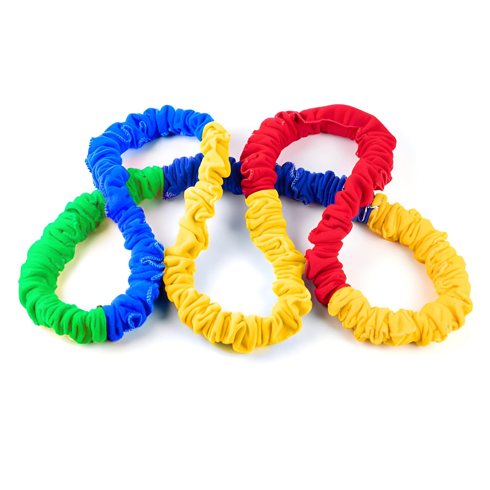 Stretchy Band for Team Building - 32.8ft Strong Elastic Fleece Rope for Cooperative Games, Group Activities & Outdoor Play - Colorful Tension Band Toy for Kids & Adults - Perfect for Classroom, Gym & Park Activities