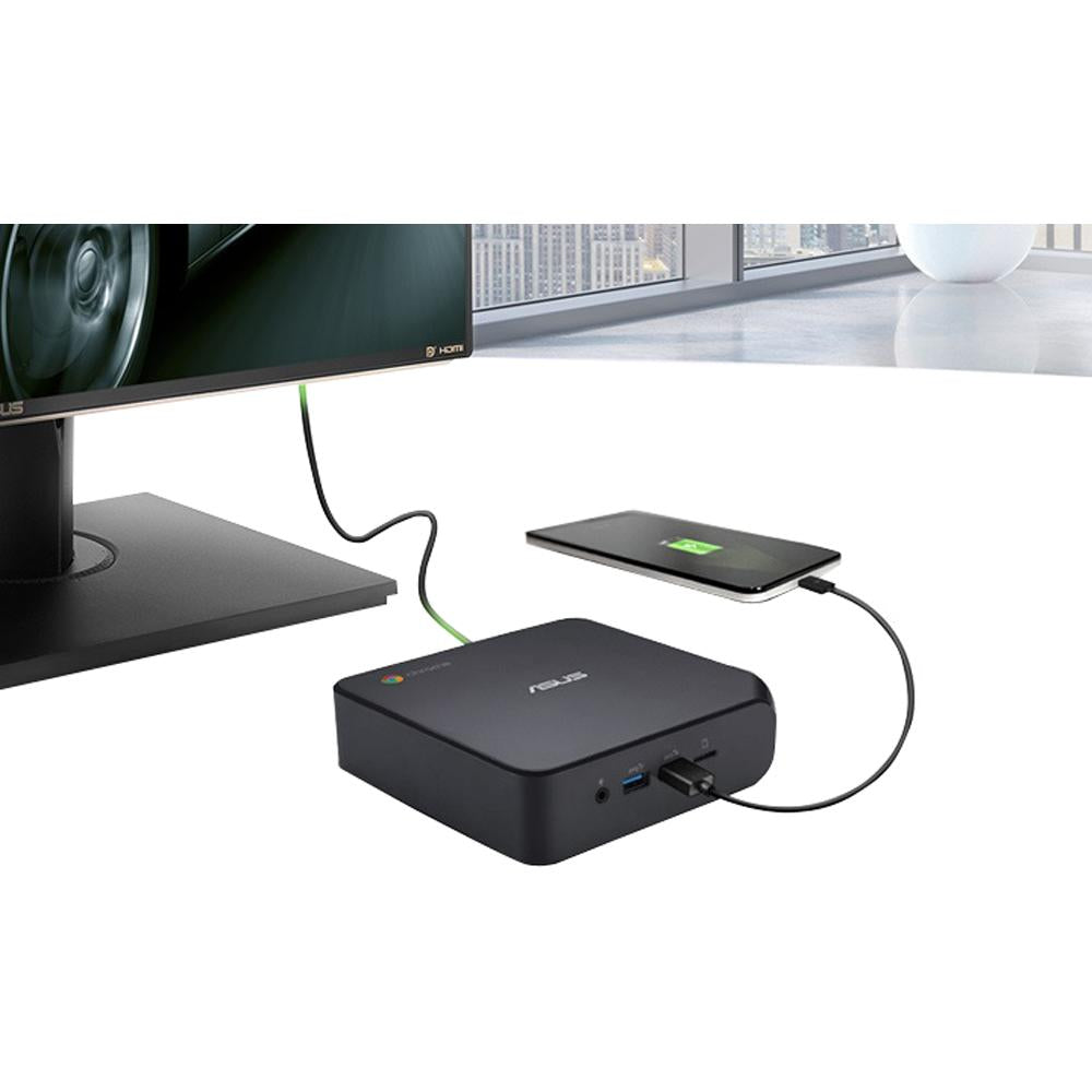 ASUS Chromebox 4 Mini PC - Intel Core i7-10510U Processor, 8GB RAM, 128GB SSD, Chrome OS - Compact Desktop Computer for Home Office, Streaming & Productivity (CHROMEBOX4-G7068UN)