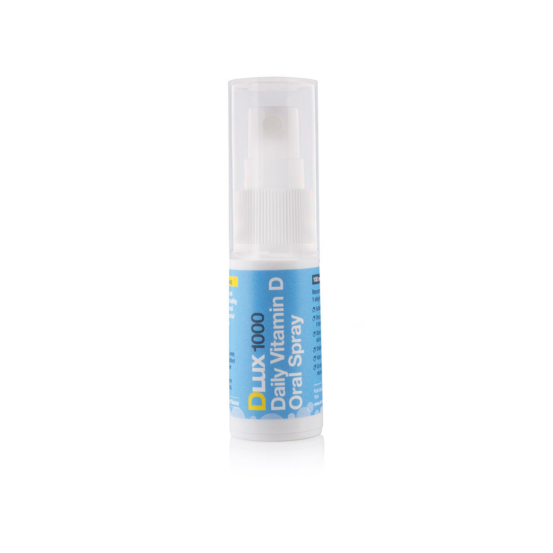 BetterYou DLux 1000 Vitamin D Oral Spray 15ml - Fast-Absorbing Vitamin D3 Supplement for Immune Support & Bone Health - Perfect for Home, Office & Travel Use