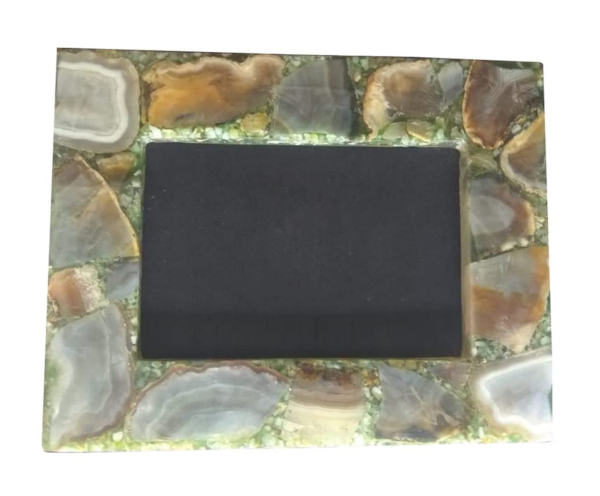 Agate Picture Frame - Elegant Photo Display for Portraits & Landscapes | Perfect Gift for Mother, Sister, Wife | Christmas 2021 Ready to Ship | Use for Home Decor, Office Display, or Special Occasion Gifts