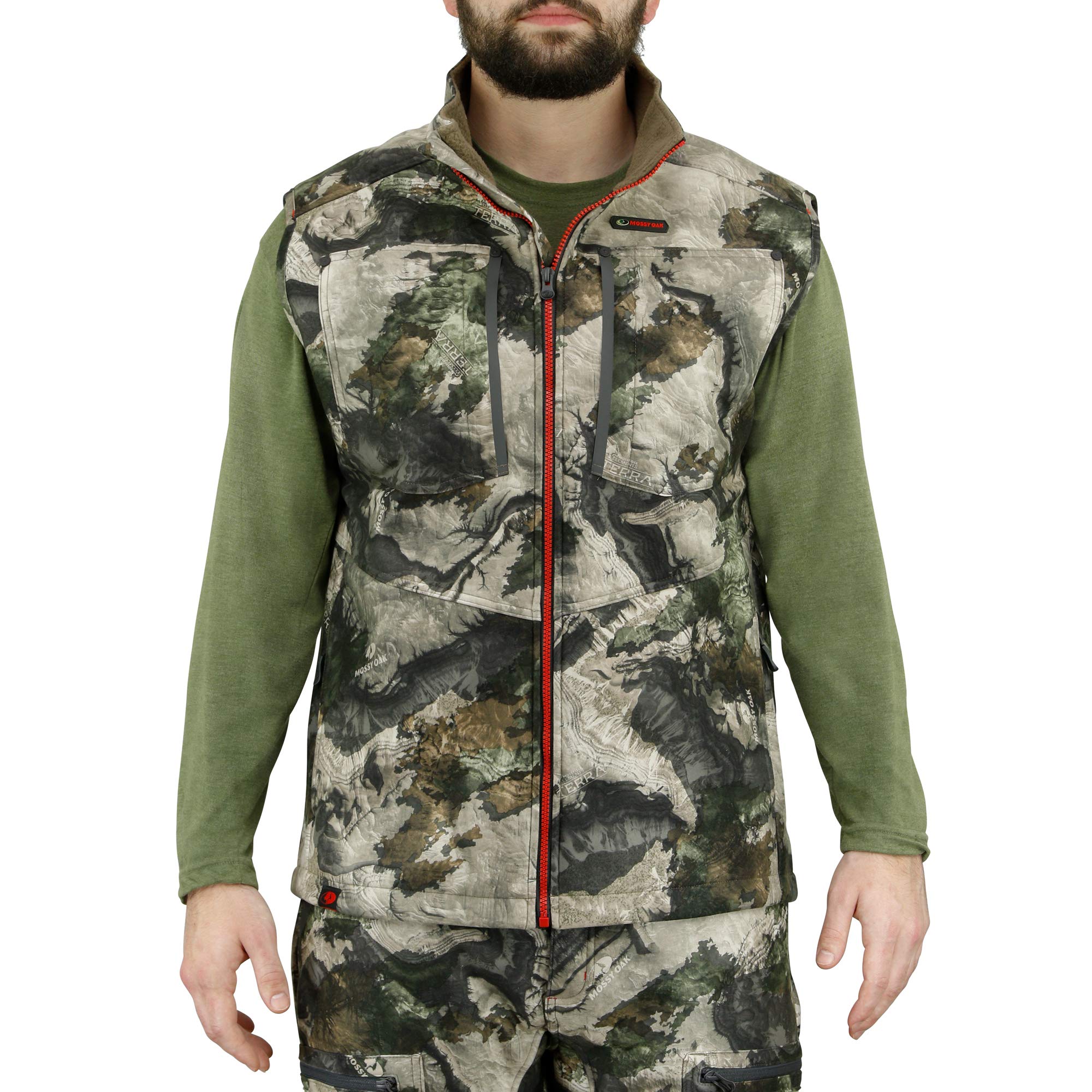 Mossy Oak Sherpa 2.0 Fleece Lined Camo Hunting Vest for Men - Warm Camouflage Clothing for Outdoor Hunting & Winter Activities