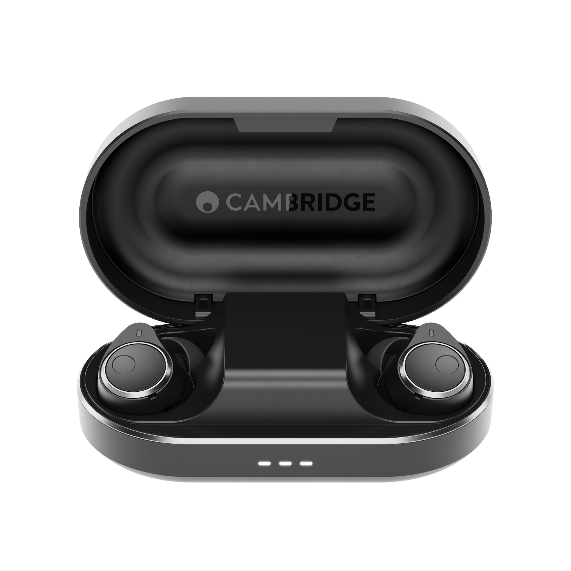 Cambridge Audio Melomania M100 True Wireless Bluetooth Earbuds - Premium Noise Cancelling Headphones with 30H Battery, Hi-Fi Sound for Gym, Running & Travel (Black)