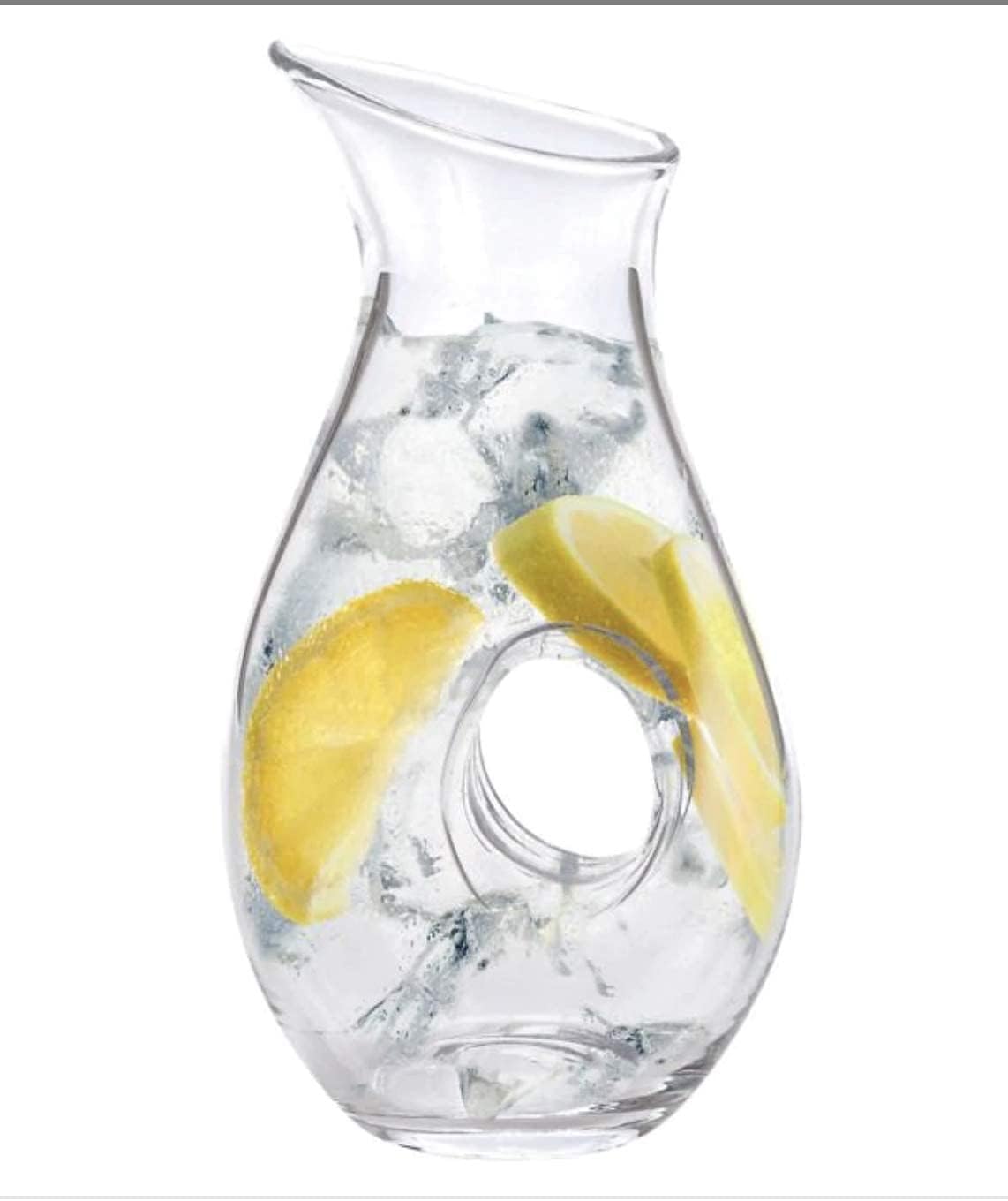 Badash Eternity 28oz Lead-Free Crystal Glass Pitcher - Hand Blown European Style for Water, Wine, Iced Tea, Juice & Lemonade | Elegant Barware & Home Entertaining Essential
