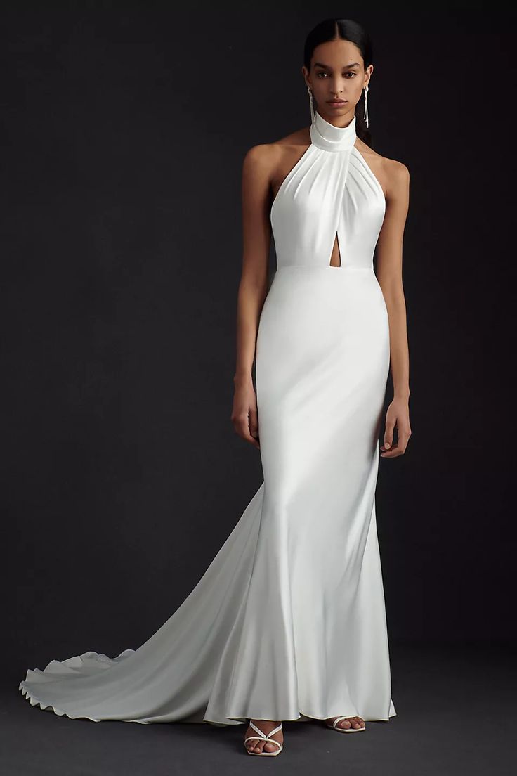 Jenny Yoo Nicola Wedding Gown - Elegant A-Line Lace Bridal Dress for Bride, Perfect for Church Ceremony & Outdoor Wedding Photos