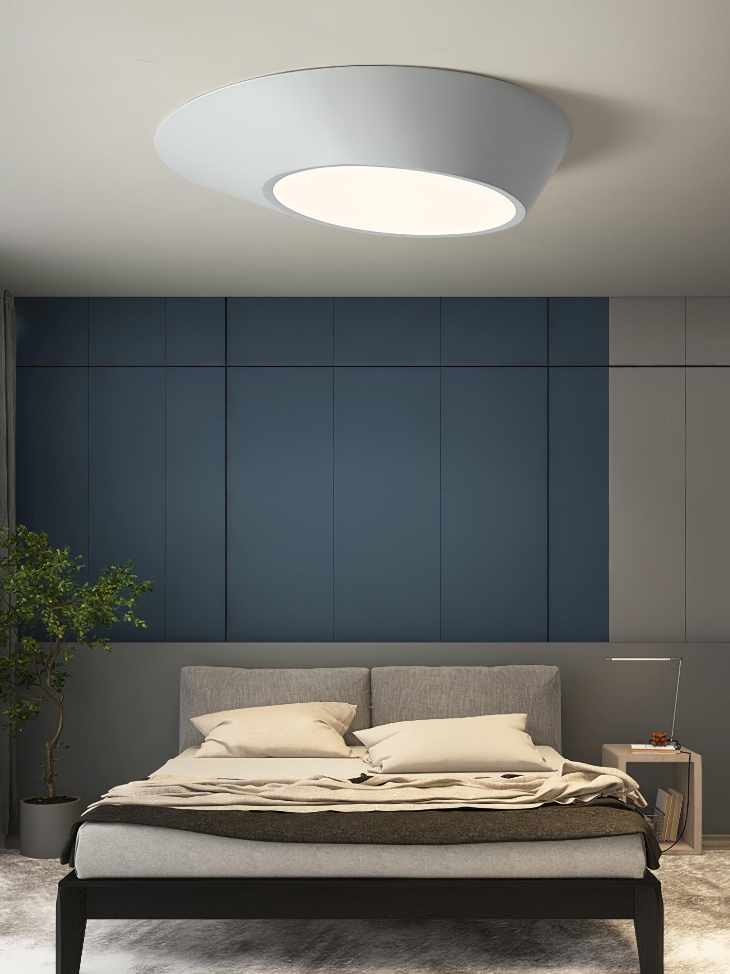 Modern Angled Ceiling Light Fixture - Adjustable LED Flush Mount for Kitchen, Bedroom & Hallway - Energy Efficient Lighting Solution for Home & Office