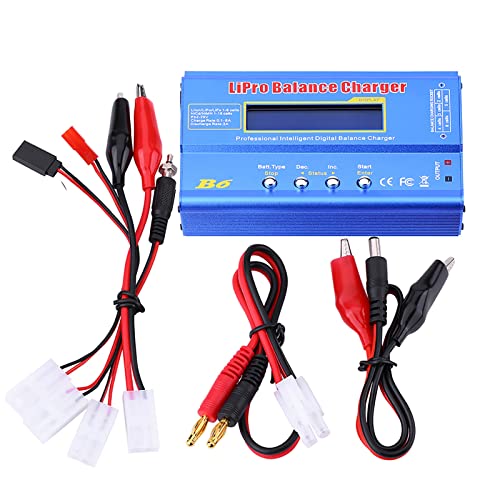 Professional RC Battery Charger with Tamiya Plug - 3 Types Balanced Charger for RC Cars, Drones & Toys - Perfect for Home Hobbyists & Racing Enthusiasts
