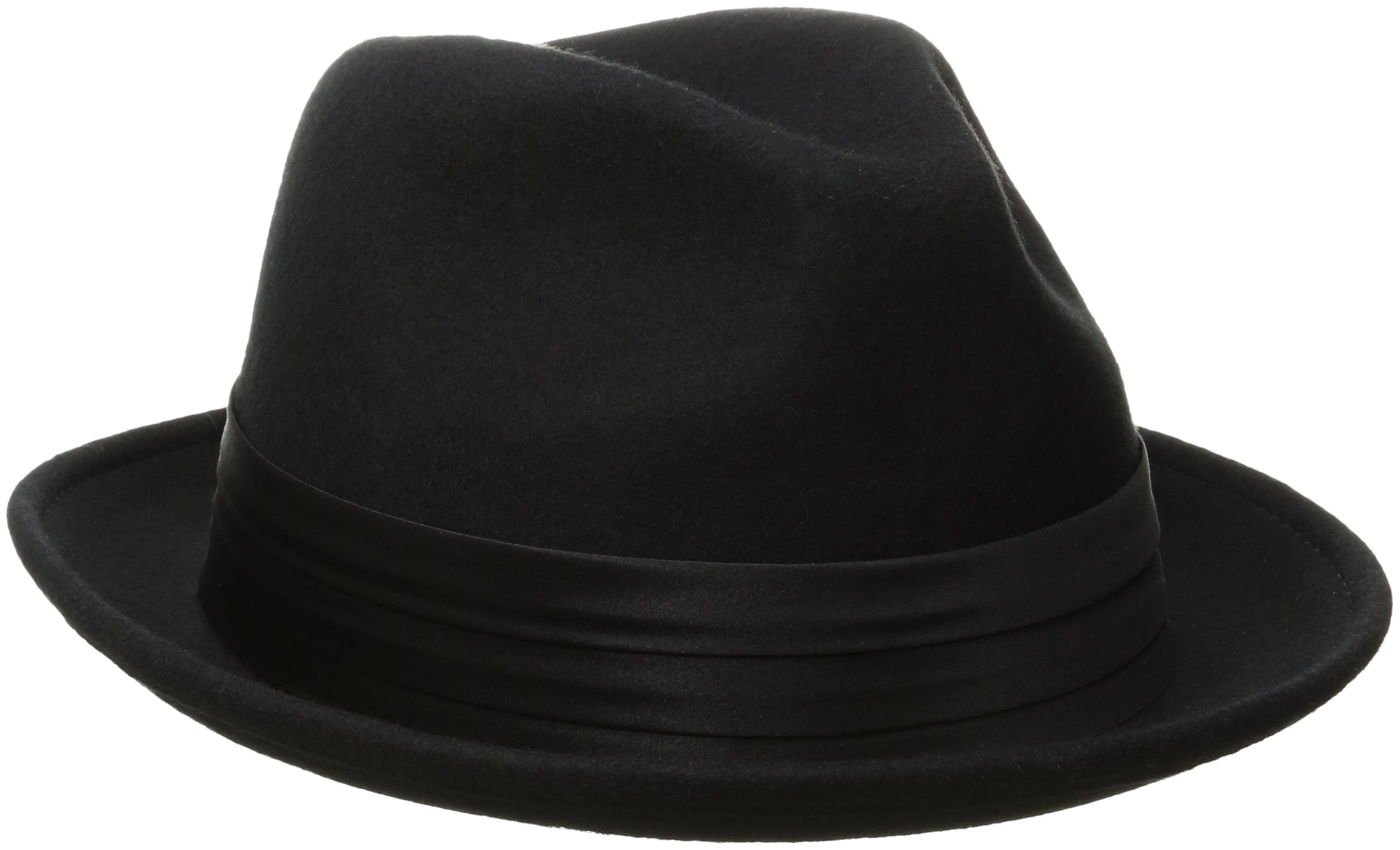 Stacy Adams Men's Crushable Wool Felt Snap Brim Fedora Hat - Classic Vintage Style for Casual Outfits, Outdoor Events & Travel Accessories