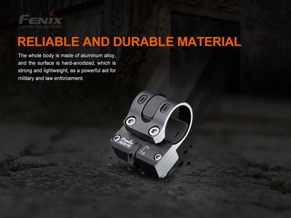 Fenix ALG-16 M Lok Rail Mount - Tactical Flashlight Mount for Picatinny Rail - Perfect for Firearms, Hunting & Outdoor Adventures