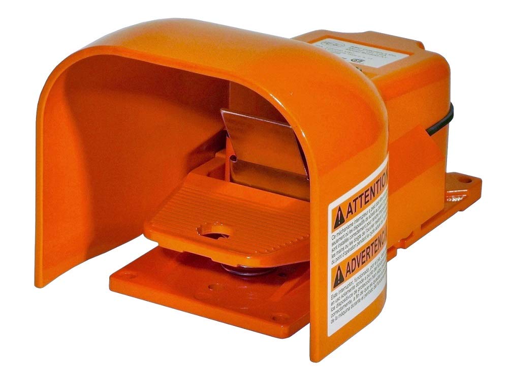 Heavy Duty SSC Controls G500-MA Foot Switch - Electrical SPDT Maintained Action Industrial Pedal (Made in USA) - Perfect for Machinery, Medical Equipment & Factory Automation
