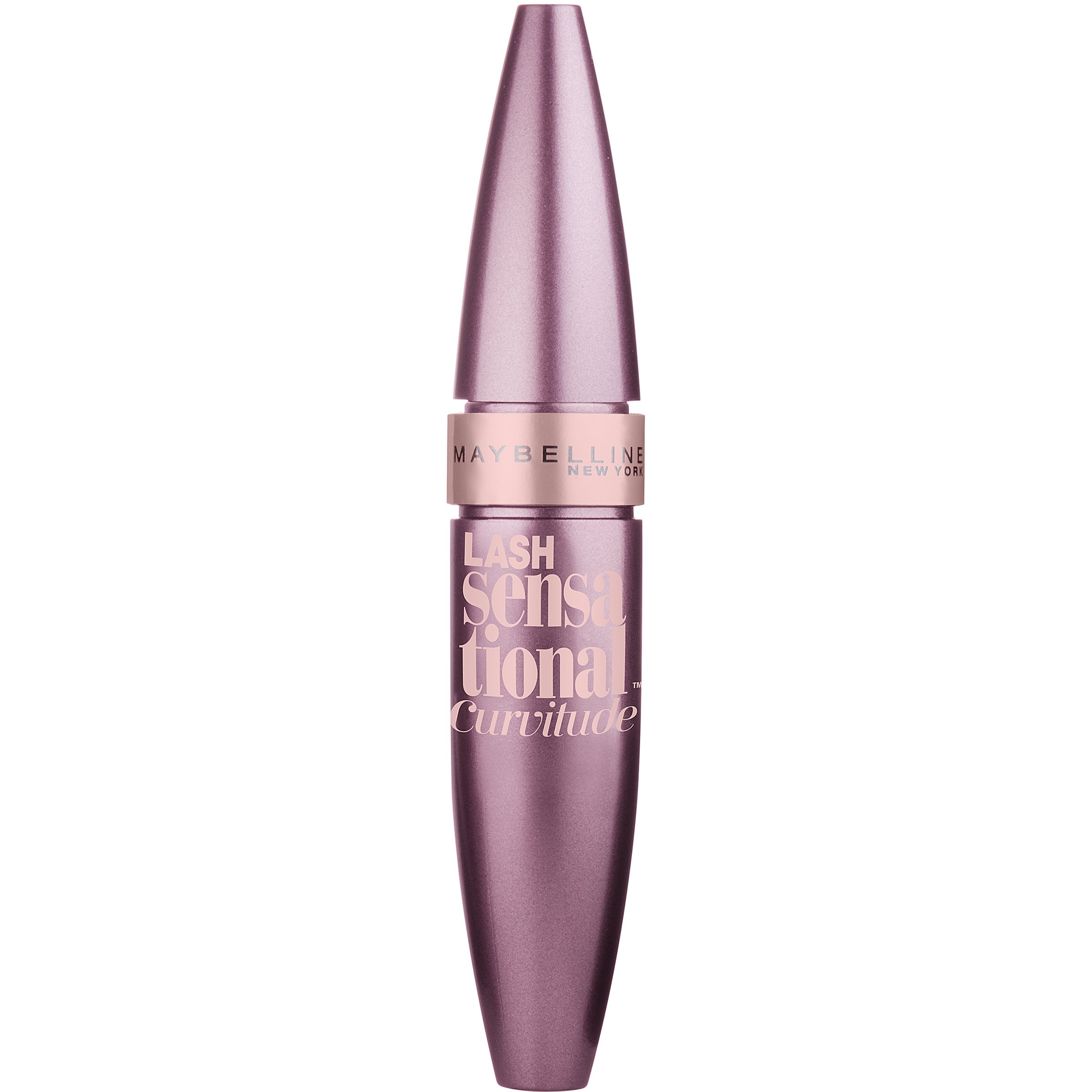 Maybelline New York Lash Sensational Curvitude Washable Mascara - Blackest Black 0.33 fl oz - Volumizing & Lengthening for Dramatic Lashes - Perfect for Daytime & Nighttime Makeup Looks