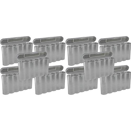 Birdz 10 Clear 18650 & CR123A 6 Battery Holder Storage Case - Durable Plastic Organizer for 18650 Batteries - Perfect for Vape Mods, Flashlights & Electronic Devices