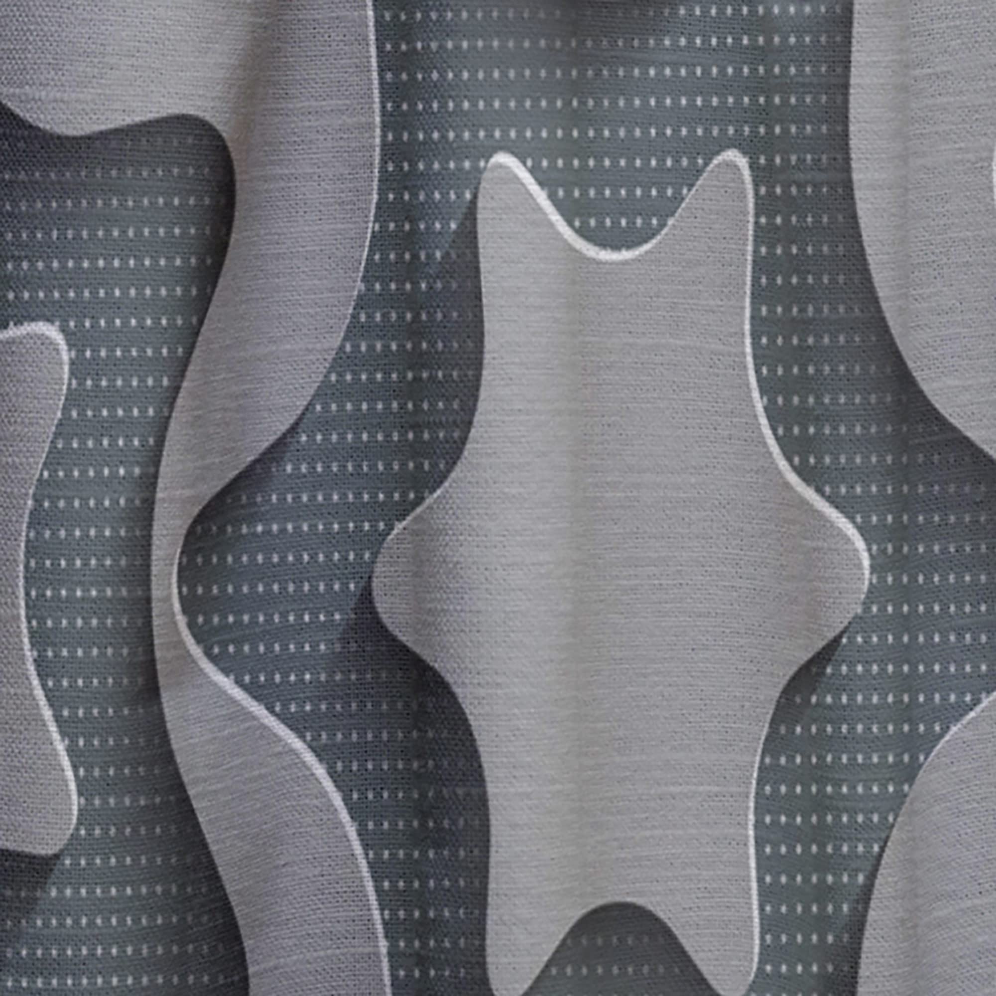 DesignQ Star-Shaped Abstract Technology Blackout Curtains - Thermal Insulated Single Panel (52x120 Inch) for Bedroom & Living Room - Soundproof Window Drapes for Better Sleep & Home Decor