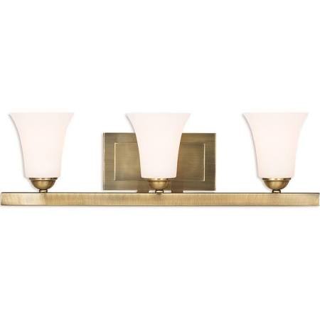 Antique Brass Bathroom Vanity Set - 44 Inch Modern Bath Vanity with Sink & Mirror for Home Decor | Perfect for Master Bath, Guest Bath & Powder Room
