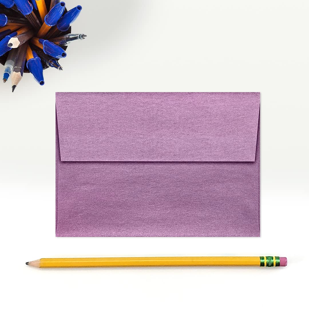 Premium 80 lb Metallic Purple A1 Invitation Envelopes (3 5/8