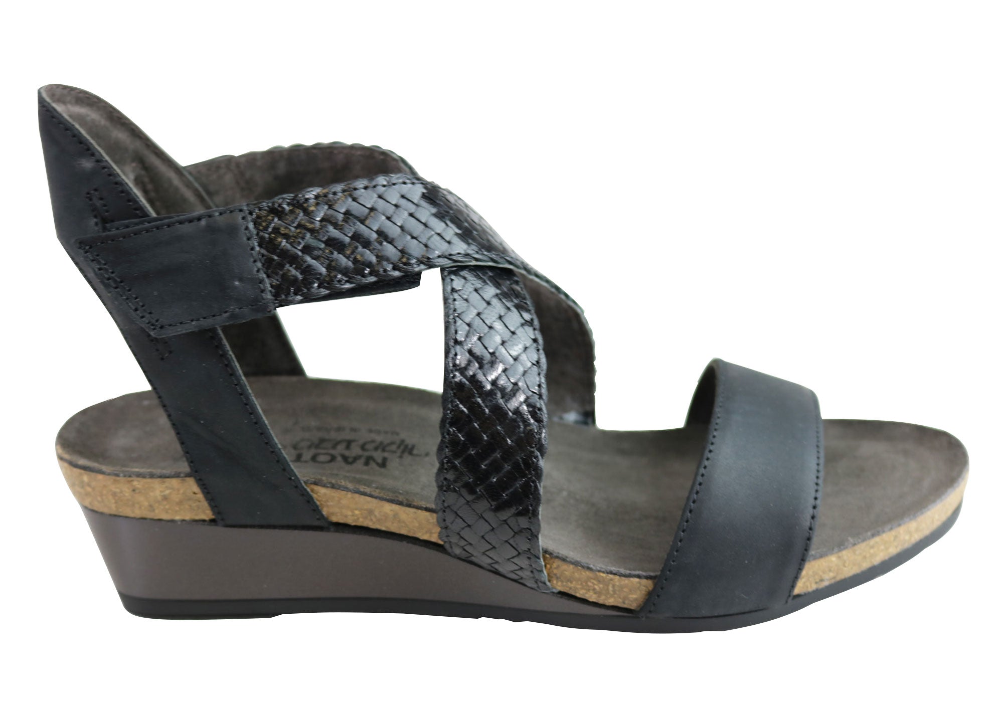 Naot Cupid Women's Leather Comfort Cushioned Supportive Wedge Sandals - Stylish & Orthopedic Footwear for Walking, Travel & Summer Outfits