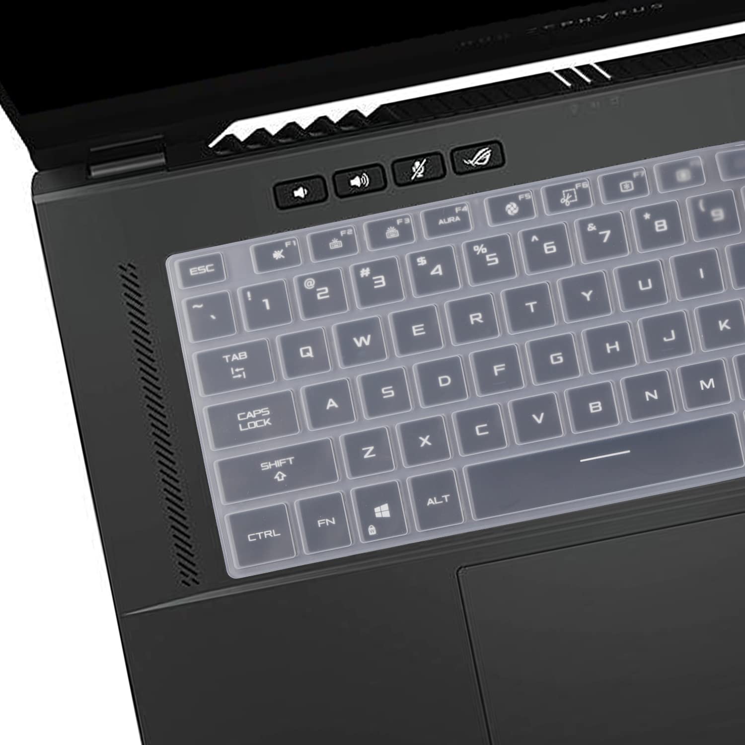 ASUS ROG Zephyrus G14 G15 G16 Keyboard Cover - Clear Protective Skin for GA402 G402RJ GA503 GA503QR/QS/QM, GU603HM, TUF Dash 15/F15 FX516PM FX516PR, Flow X13 GV301QH - Perfect for Gaming, Work & Travel Protection