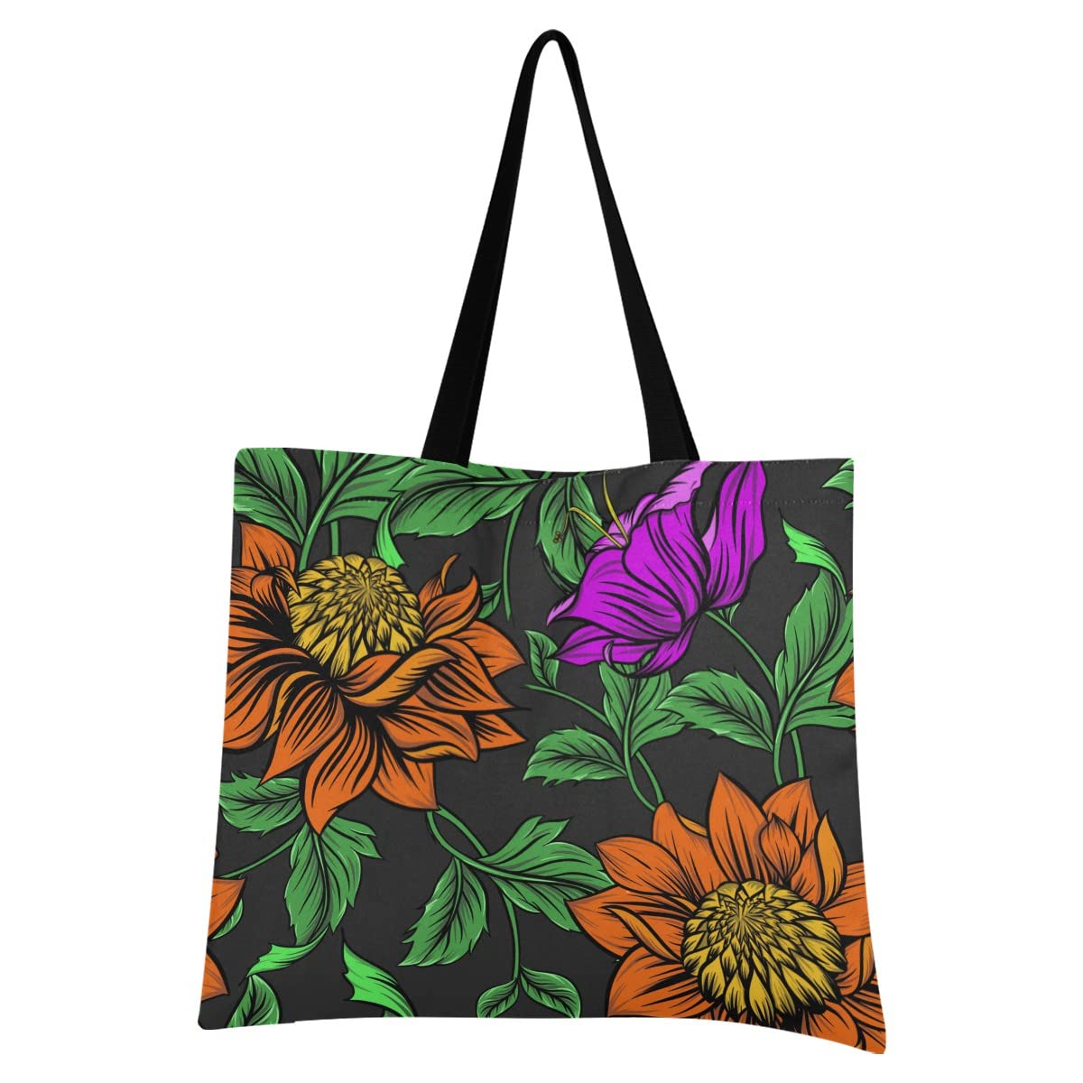 Stylish Women's Canvas Tote Shoulder Bag - Foldable Casual Shopping & Travel Handbag for Everyday Use, Work, Beach & Weekend Outings