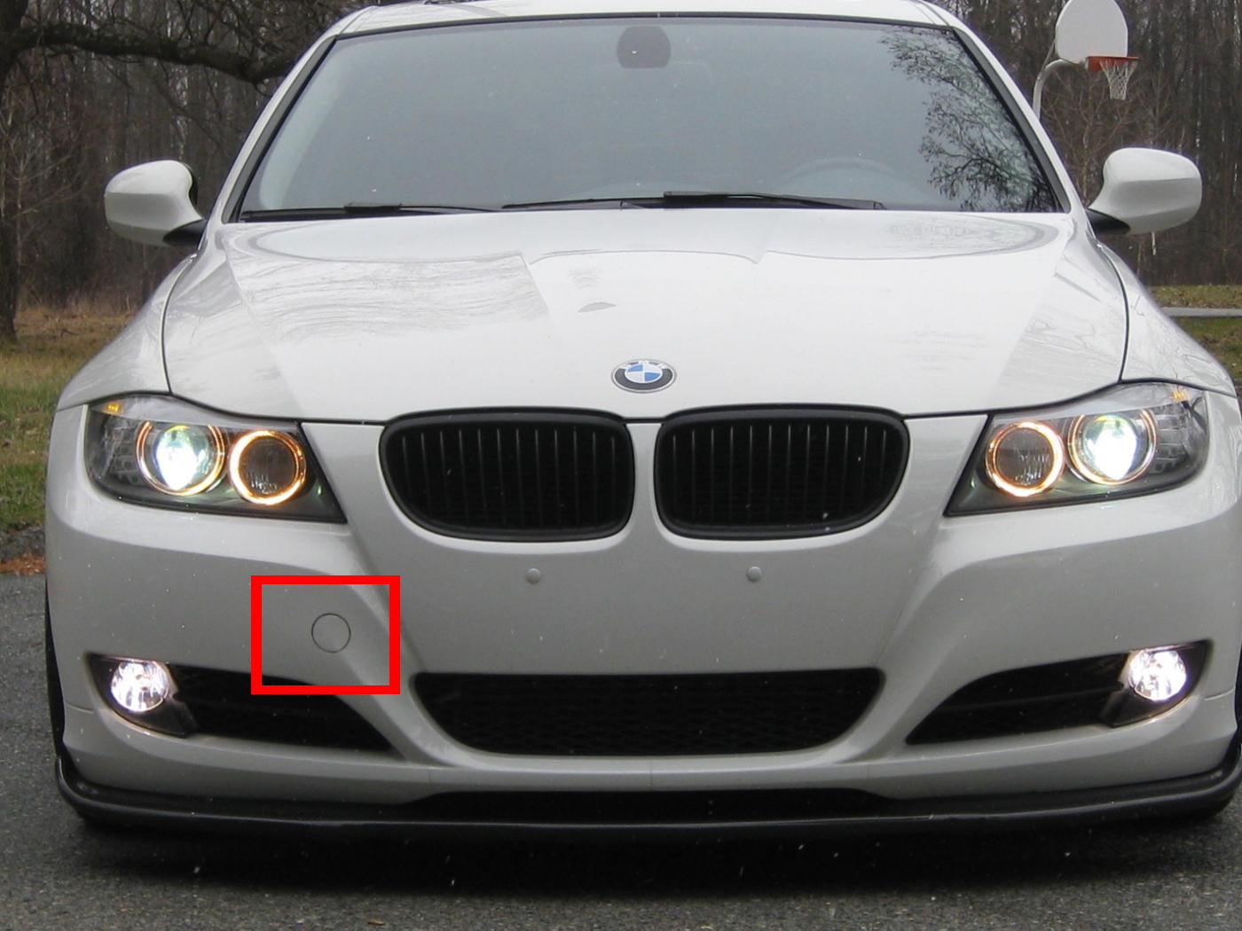 BMW 3 Series Front Bumper Tow Hook Cap Cover (2009-2012) - Perfect Fit for 328i & 335i Sedan Models | Durable Replacement Part for Car Protection & Style Enhancement