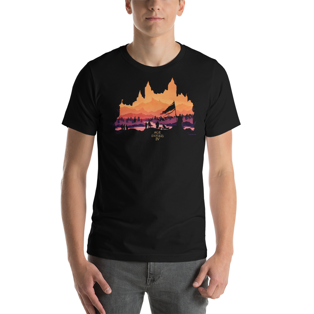Age of Empires IV Castle View Graphic T-Shirt for Gamers - Comfortable Cotton Tee for Gaming, Cosplay & Casual Wear