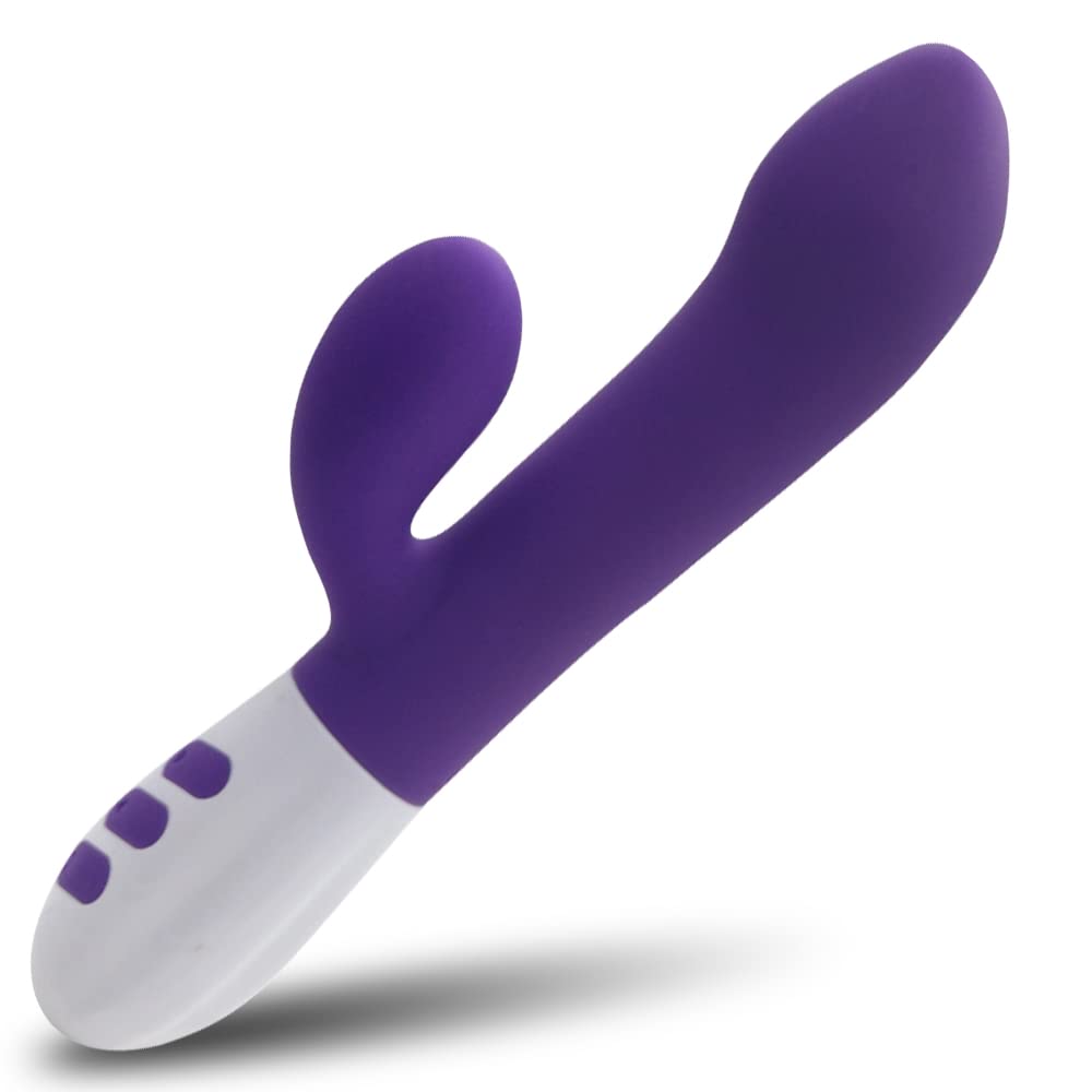 Heated Rabbit Vibrator for Women - G Spot & Clitoral Stimulation Sex Toy with Thrusting Control, Waterproof Rose Design - Perfect for Solo Play & Couples Intimacy