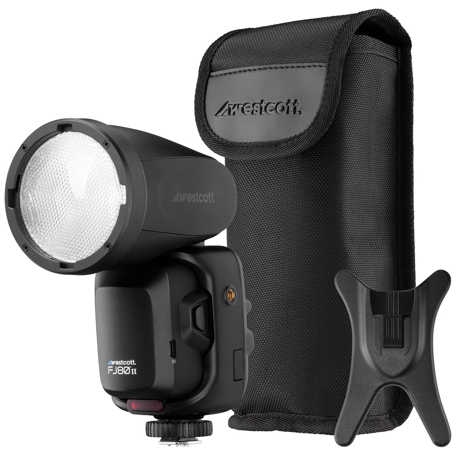 FJ80 II 80Ws Professional Camera Flash Speedlight with Touchscreen LCD for Canon Nikon DSLR - Perfect for Wedding, Portrait, and Studio Photography