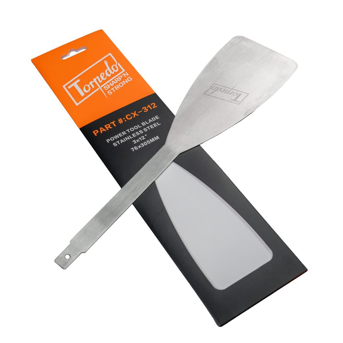 Torpedo Windshield Express Removal Blade - Auto Glass Tool (3x12 Inch) for Safe & Efficient Windshield Replacement - Perfect for Professional Auto Glass Technicians & DIY Car Repairs