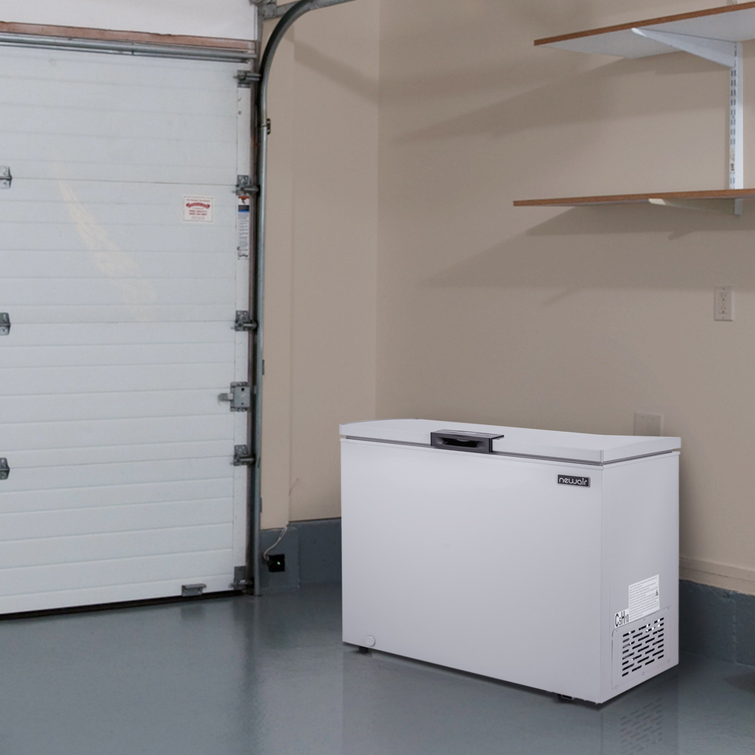 Newair® 6.7 Cu. Ft. Compact Chest Freezer - Energy Efficient, Ultra Quiet Deep Freezer for Home, Garage, or Basement - Cool Gray (Perfect for Meal Prep, Bulk Food Storage & Beverage Cooling)