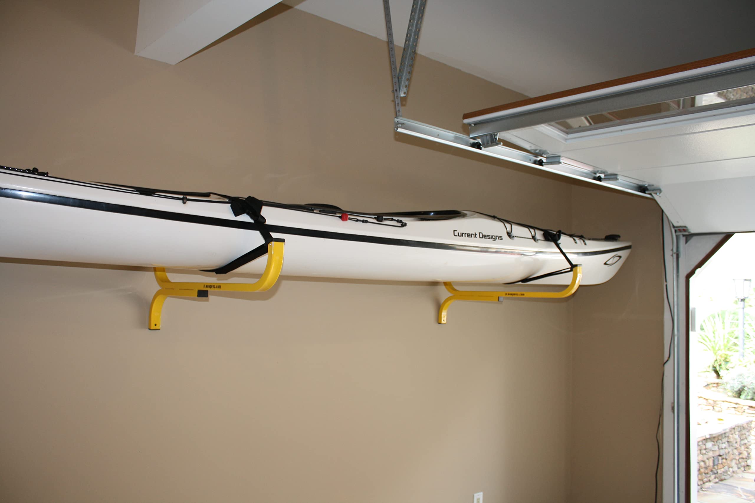 Suspenz Flat Rack - Premium Hanging Storage Rack for Kayaks, Bikes, and Outdoor Gear - Space-Saving Garage and Shed Organization Solution
