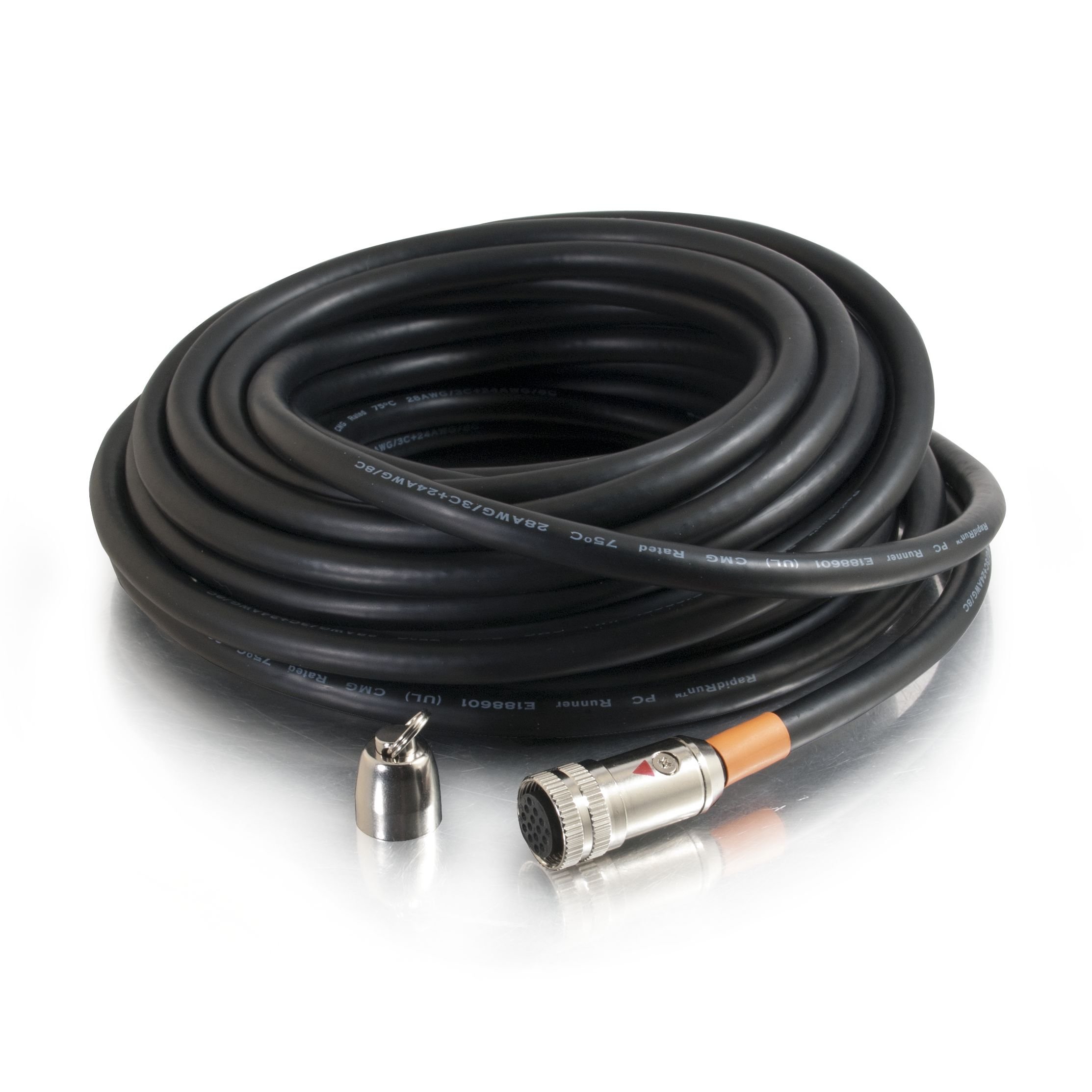Legrand C2G 25ft In-Wall Coaxial Cable - Black CMG-Rated Coax Cable for Home Theater & Satellite TV (1 Count, Model 60003) - Perfect for Wall-Mounted TVs, Cable Boxes & Security Camera Installations