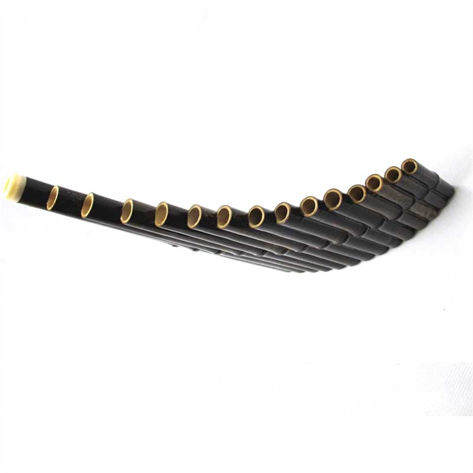 15 Pipe Purple Bamboo Pan Flute - Traditional Woodwind Musical Instrument for Beginners, Professionals & Collectors - Perfect for Folk Music, Meditation & Cultural Performances