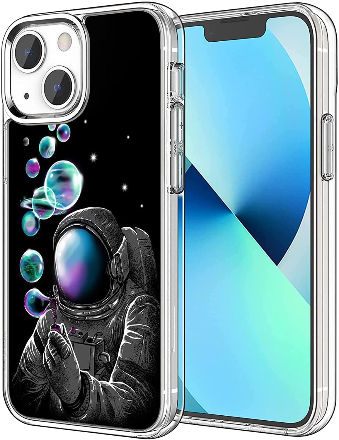 Fantasy Astronaut Planet Bubble Clear TPU Case for iPhone 11 - Slim Shockproof Protective Phone Cover | Perfect for Everyday Use, Travel & Outdoor Activities