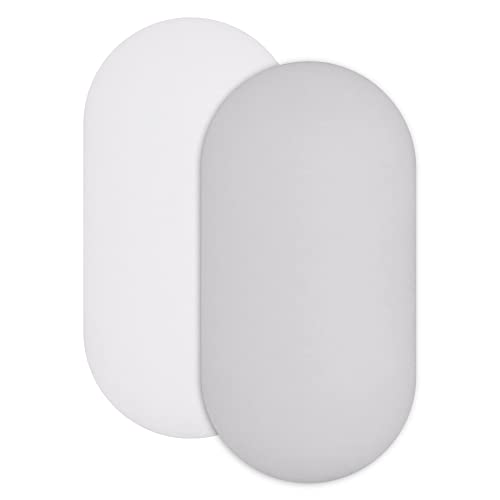 Bassinet Sheets - White/Grey