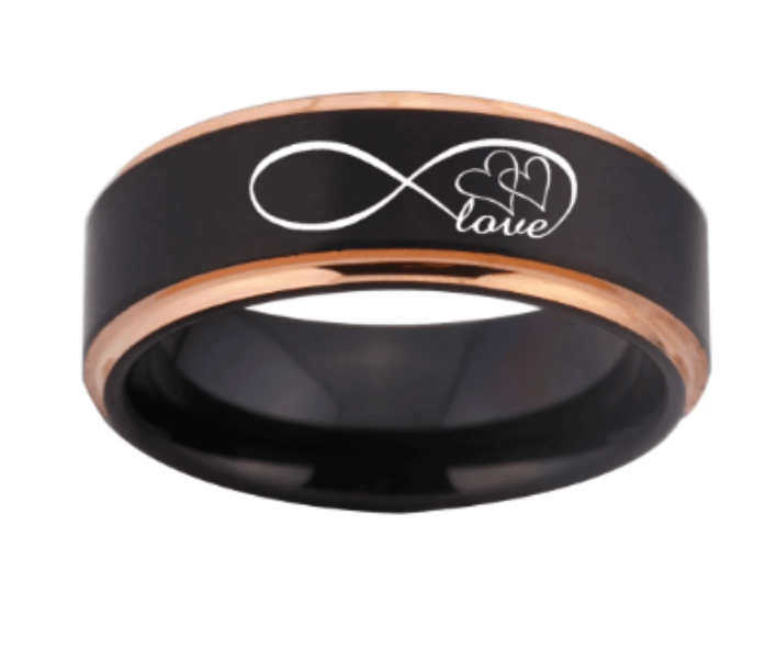 Black Rose Love Wedding Engagement Ring for Men - Elegant Tungsten Band for Grooms & Brides - Perfect for Proposals, Anniversaries & Romantic Occasions